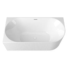 Havana Oval Acrylic Left Hand Corner Bath with Overflow